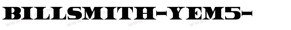 BillSmith-yem5字体转换