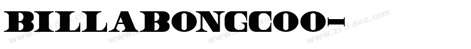 BillabongCOO字体转换