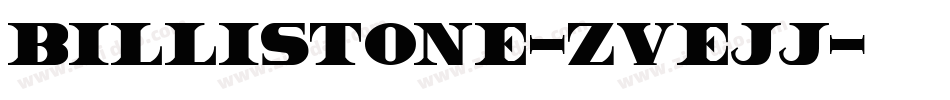 Billistone-ZVEJJ字体转换