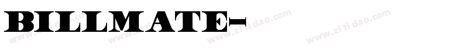 Billmate字体转换