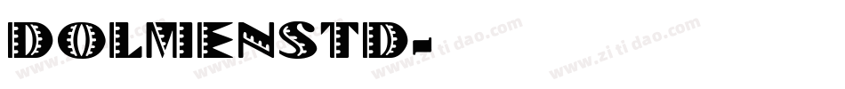 DolmenStd字体转换