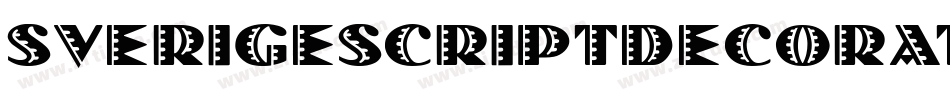 SverigeScriptDecorated_Demo字体转换