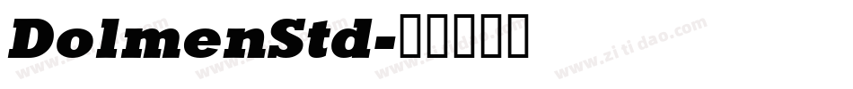 DolmenStd字体转换
