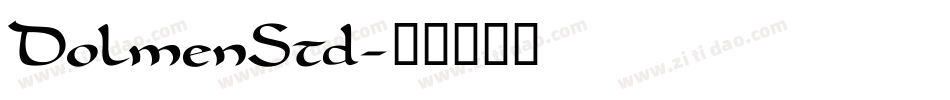 DolmenStd字体转换