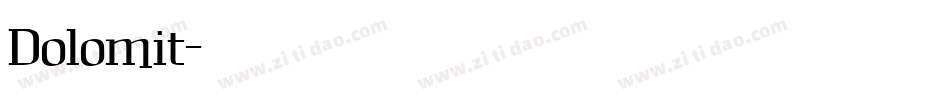 Dolomit字体转换