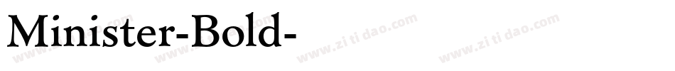 Minister-Bold字体转换