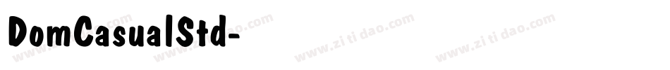 DomCasualStd字体转换