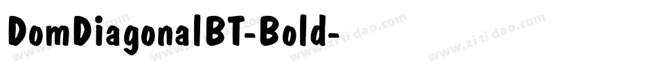 DomDiagonalBT-Bold字体转换