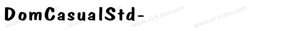 DomCasualStd字体转换