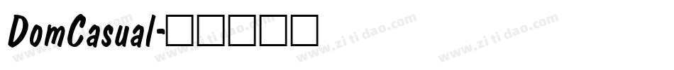 DomCasual字体转换