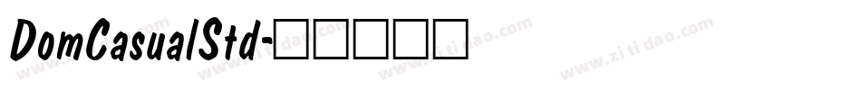DomCasualStd字体转换
