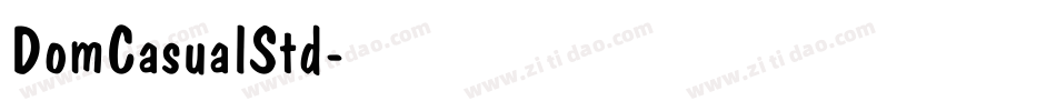 DomCasualStd字体转换