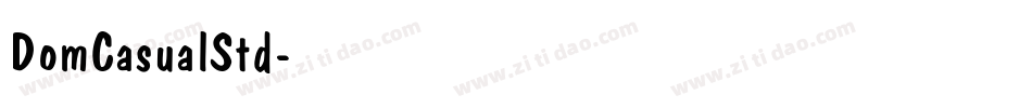 DomCasualStd字体转换