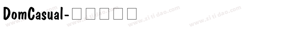 DomCasual字体转换