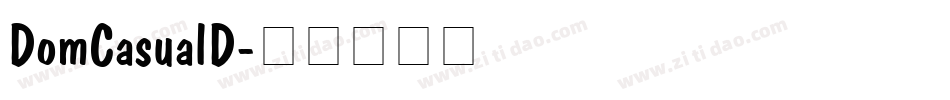 DomCasualD字体转换