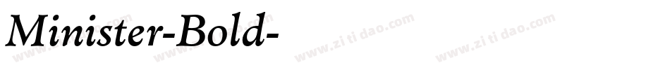 Minister-Bold字体转换