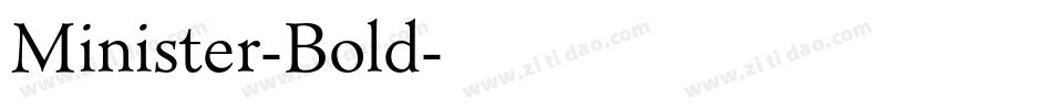 Minister-Bold字体转换