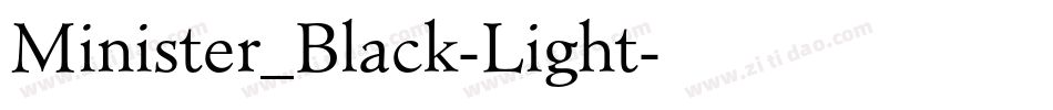 Minister_Black-Light字体转换