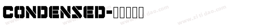 Condensed字体转换