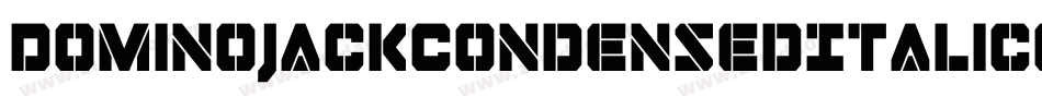 DominoJackCondensedItalicCondensedItalic-RZ0e字体转换