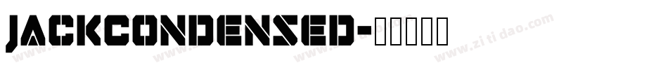 JackCondensed字体转换