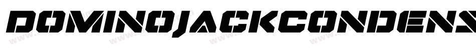 DominoJackCondensedItalicCondensedItalic-RZ0e字体转换