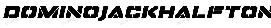 DominoJackHalftone-2A1X字体转换