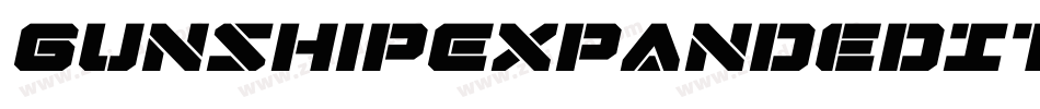GunshipExpandedItalicExpandedItalic-r63B字体转换 GunshipExpandedItalicExpandedItalic-r63B字体转换