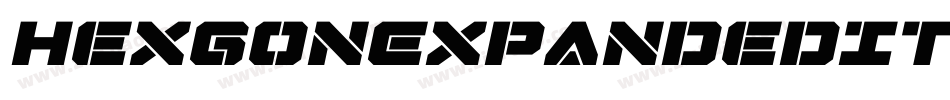HexgonExpandedItalic-Xpjd字体转换