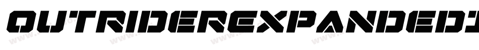 OutriderExpandedItalicExpandedItalic-5Gqx字体转换