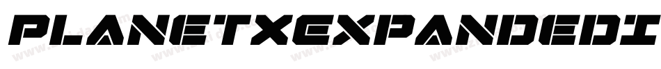 PlanetXExpandedItalic-Kr8X字体转换