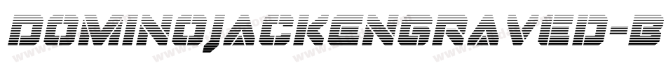 DominoJackEngraved-BwGn字体转换
