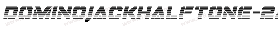 DominoJackHalftone-2A1X字体转换