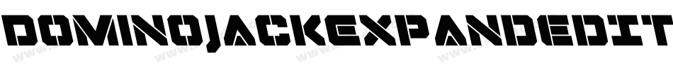 DominoJackExpandedItalicExpandedItalic-rZ3K字体转换