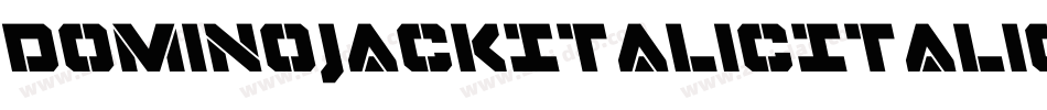 DominoJackItalicItalic-wn39字体转换
