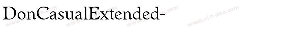 DonCasualExtended字体转换