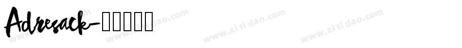 Adresack字体转换