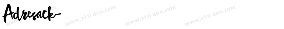 Adresack字体转换
