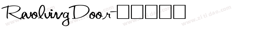 RevolvingDoor字体转换