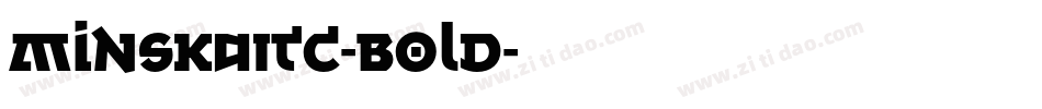 MinskaITC-Bold字体转换