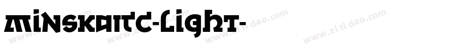 MinskaITC-Light字体转换