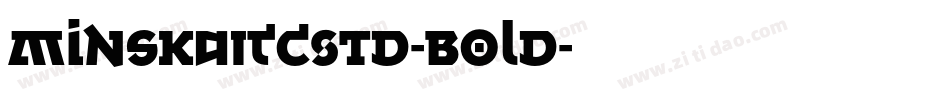 MinskaITCStd-Bold字体转换