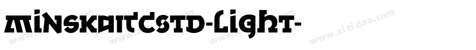 MinskaITCStd-Light字体转换