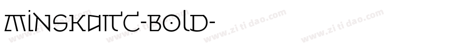MinskaITC-Bold字体转换