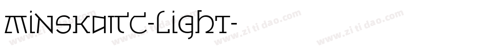 MinskaITC-Light字体转换
