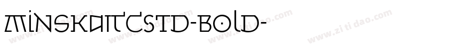 MinskaITCStd-Bold字体转换