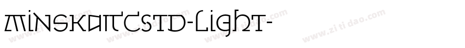 MinskaITCStd-Light字体转换