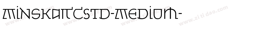 MinskaITCStd-Medium字体转换