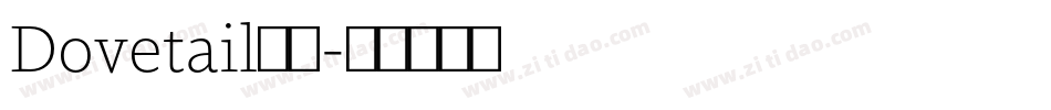Dovetail字体字体转换