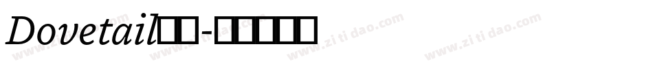 Dovetail字体字体转换